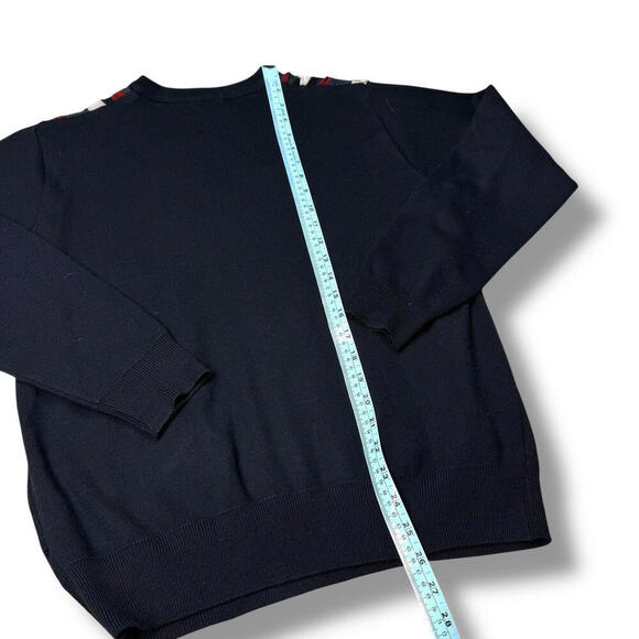 Vintage Sergio Louis Coogi Style Sweater 90s Textured Knit Crewneck Men’s Medium - Picture 7 of 10